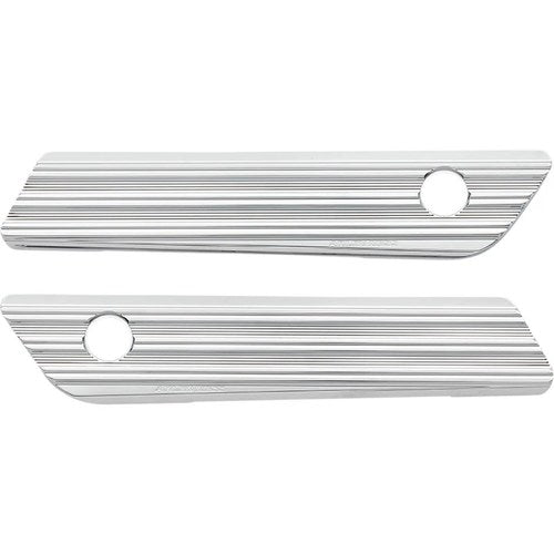 Arlen Ness - 03-609 - Saddlebag Latch Covers, 10-Gauge - Chrome