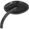 Arlen Ness - 13-130 - Beveled Cats Eye Short Stem Billet Mirror, Left - Black