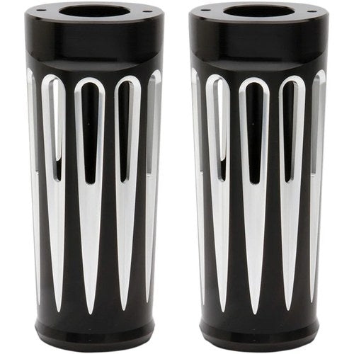 Arlen Ness - 20-029 - Deep Cut Fork Boot Covers (+2in.), Black