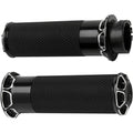 Arlen Ness - 07-329 - Fusion Series Grips, Beveled - Black