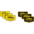 Thor MX Motocross 2018 Hallman Original Vinyl Stickers/Decals (Black/Yellow)