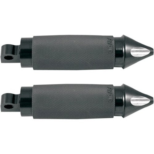 Avon Custom Contour Folding Foot Pegs for H-D Motorcycles (SPIKE Anodized Black)