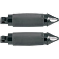 Avon Custom Contour Folding Foot Pegs for H-D Motorcycles (SPIKE Anodized Black)
