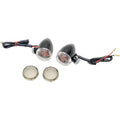 Drag Specialties Mini Deuce Bolt-Mount Marker Lights (Gloss Black/Amber Bulb)