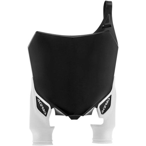Acerbis Front Number Plate (Black/White) 2527411007