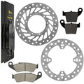 Front Rear Brake Disc Rotor W/ Pad For Honda CRF250R CRF250X 2004 2005 2006 2007