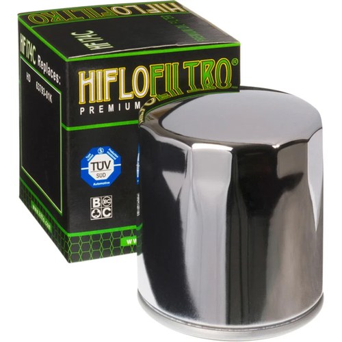 Hiflofiltro Premium Oil Filter (Chrome) HF174C