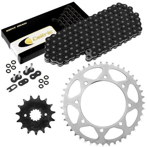 O-Ring Drive Chain & Sprockets Kit for Kawasaki KLR650 KL650 1987 1988 1989 1990