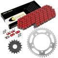 Red O-Ring Drive Chain and Sprockets Kit for Triumph Bonneville 800 T100 2002-05