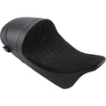 Drag Specialties Forward Low Solo Seat, Diamond, Faux Suede (Black) 0801-1255