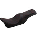 Drag Specialties Forward Predator 2-Up Seat - Diamond (Black/Red) 0801-1267
