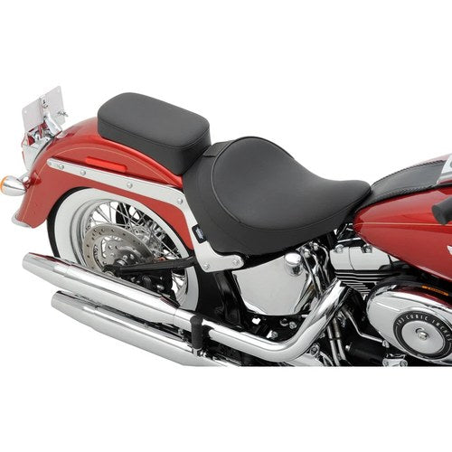 Drag Specialties Solo Seat - Smooth - Backrest - Flst 07-17 (Black) 0802-0806