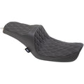Drag Specialties Predator Iii Seat - Double Diamond (Black / Silver) 0803-0653