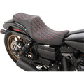 Drag Specialties Predator Iii Seat - Double Diamond (Black / Red) 0803-0604