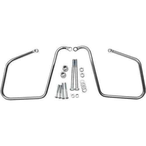 Drag Specialties Saddlebag Support Brackets - Fxd (Chrome) Pair | S77-0146DS