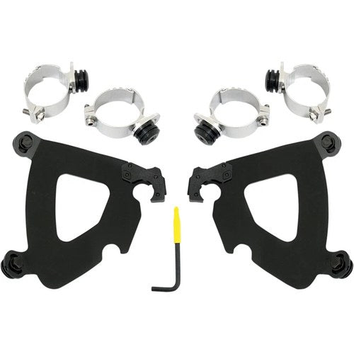 Memphis Shades Gauntlet Fairing Trigger-Lock Mount Kit - Fxd (Black) MEB1993