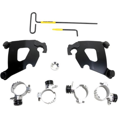 Memphis Shades Cafe Fairing Trigger-Lock Mount Kit - XL883 (Black) MEB2003