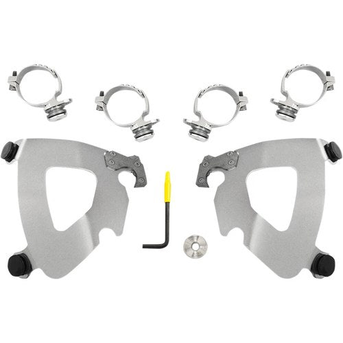 Memphis Shades Gauntlet Fairing Trigger-Lock Mount Kit (Polished) MEK2014