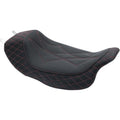 Mustang Revere Solo Seat - Diamond (Red / Black) 75130AB