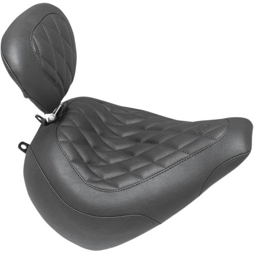 Mustang Wide Tripper Seat - Driver's Backrest - Diamond (Black) 83061