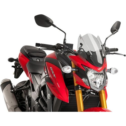 Puig Naked New Generation Windscreen for Suzuki (Smoke) 9435H