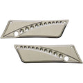 Accutronix Saddlebag Latch Covers - Drilled (Chrome) Pair | BL9313-DC