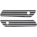 Arlen Ness-Tech Saddlebag Hinge Covers - 10 Gauge (Black) Pair | 03-608