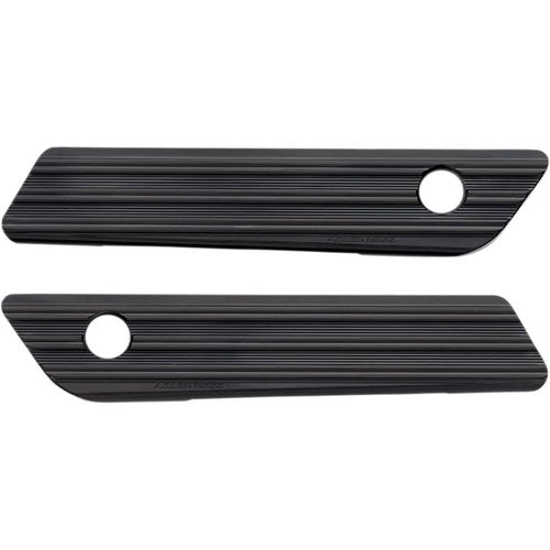 Arlen Ness Saddlebag Latch Covers (Black) Pair | 03-603