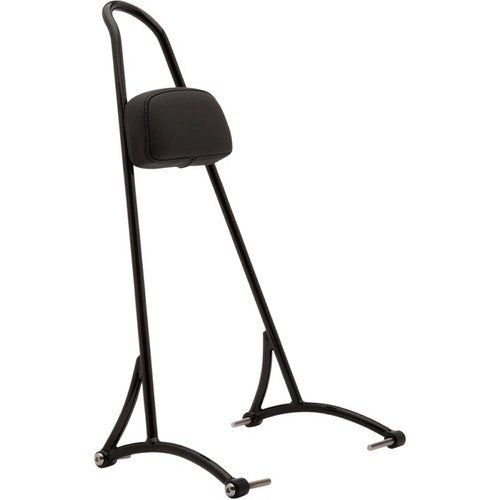 Burly Brand Sissy Bar w/ Backrest Pad (Black Powder-Coated) Tall | B13-1501B