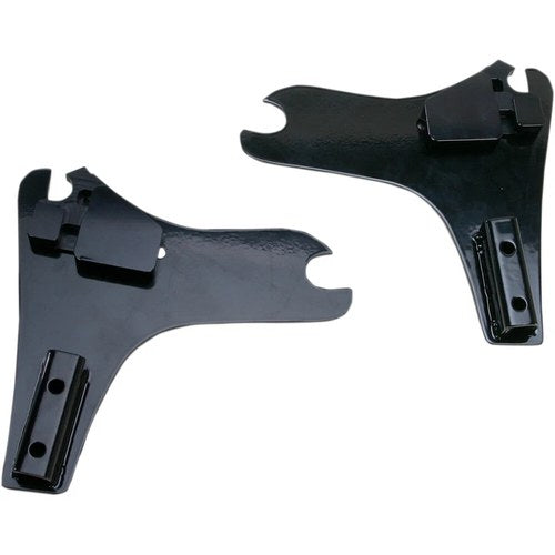 Cycle Visions D-Tach Sissy Bar Side Plates (Black) Pair | CV-8080B