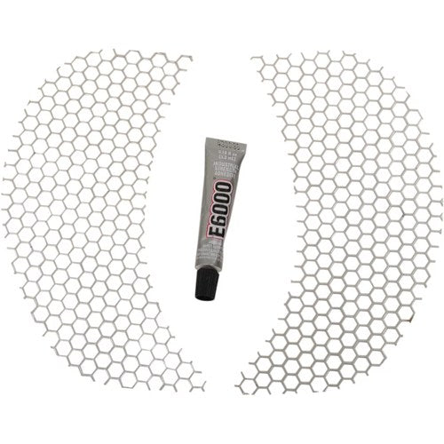 Klock Werks Fairing Vent Screen - Honey Comb (Chrome) KW05-01-0320