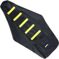 Moose Racing Ribbed Seat Cover for Suzuki (Black / Yellow) RM12501-331RT
