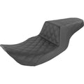 Saddlemen Step Up 2-Up Seat - Lattice Stitched - FLHR/FLHX (Black) 897-06-175