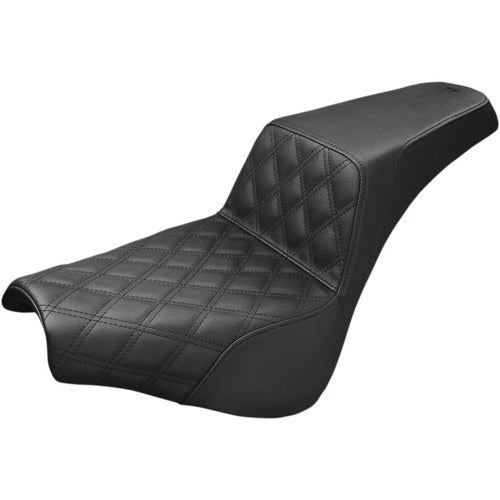 Saddlemen Step Up 2-Up Seat - Driver's Lattice Stitched (Black) 818-30-172