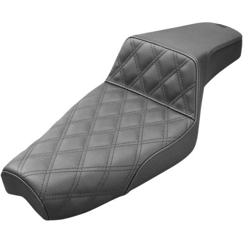 Saddlemen Step Up 2-Up Seat, Diamond, XL w/ 4.5 Gallon Tanks (Black) 807-03-172