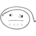 Drag Specialties Front Brake Line - Clear-Coated Stainless Steel | 660310