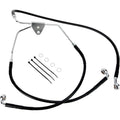 Drag Specialties Front Brake Line FL 08-13 Black | 620085-BLK
