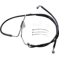 Drag Specialties +2" Brake Line - Front - Black Vinyl - 08-13FLT | 620085-2BLK