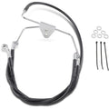 Drag Specialties +4" Brake Line - Front - Black Vinyl - Flh 96-07 | 660411-4BLK