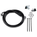 Drag Specialties +4" Brake Line - Black Vinyl - Front - 99-07FXST | 640210-4BLK