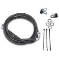 Drag Specialties +6" Brake Line - Front - Black Vinyl - 95-99FXD | 640113-6BLK