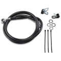 Drag Specialties +8" Brake Line - Front - Black Vinyl - 95-99FXD | 640113-8BLK