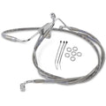 Drag Specialties +6" Brake Line - Front - Stainless Steel - Flh 96-07 | 660411-6