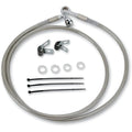 Drag Specialties +2" Brake Line - Front - Stainless Steel | 640115-2
