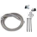Drag Specialties +4" Brake Line - Front - Stainless Steel - Fxd 95-9 | 640113-4