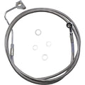 Drag Specialties +4" Brake Line Front Stainless Steel 14-5FL W/ABS | 614220-4