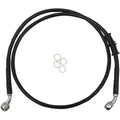 Drag Specialties Extended Length Front Brake Line - XL - Black +4" | 614772-4BLK