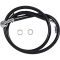 Drag Specialties Brake Line - 18- Softail - Black +6" | 618620-6BLK
