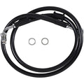 Drag Specialties Brake Line - 18- Softail - Black +10" | 618620-10BLK