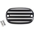 Joker Machine Master Cylinder Cover - Finned - Black/Silver | 08-01-2